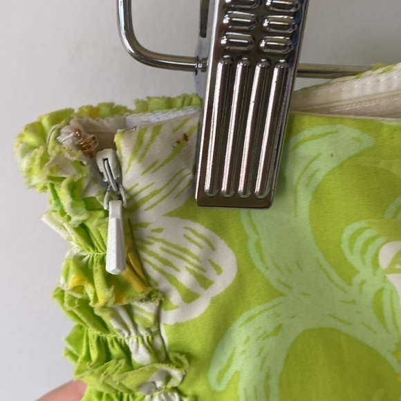 Lilly Pulitzer Franco strapless dress green and yellow - Picture 5 of 10